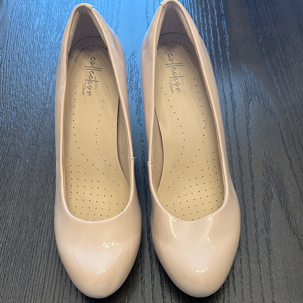 Clarks Women's Pink Patent Heels